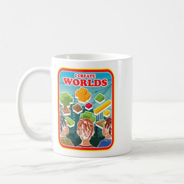 Skapa Worlds Master Builder Ingenjör Construction Kaffemugg (Vänster)