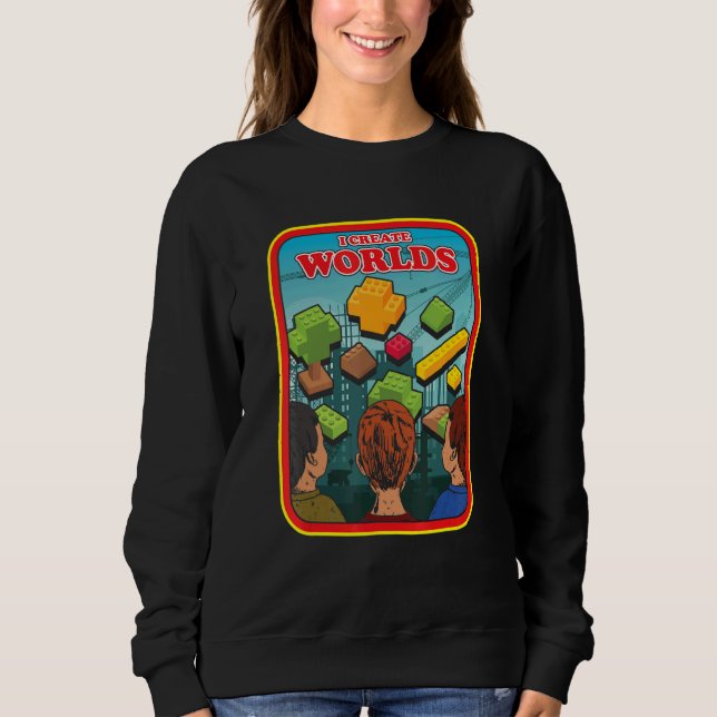 Skapa Worlds Master Builder Ingenjör Construction T Shirt (Framsida)
