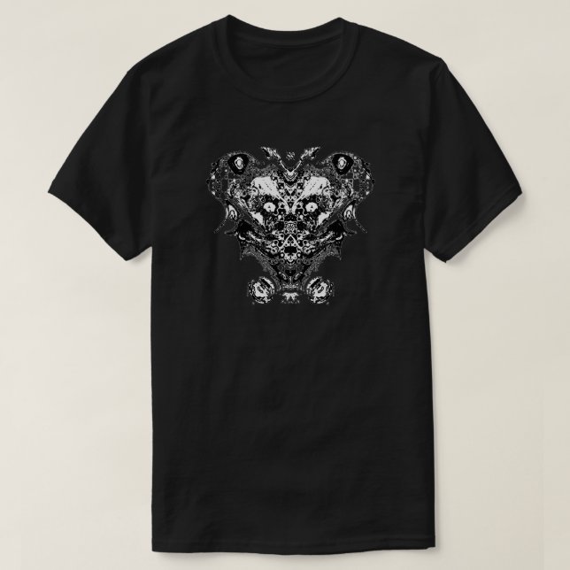 Skapad (ansikte som fantasi) t shirt (Design framsida)