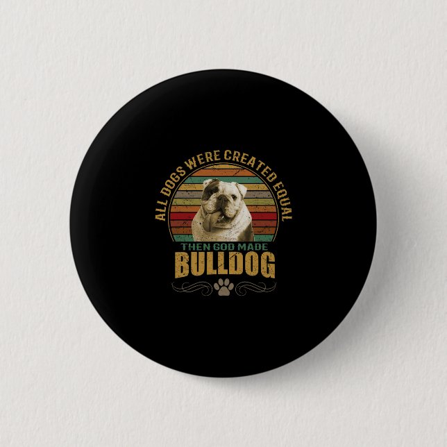 Skapad Bulldog  Knapp (Framsida)