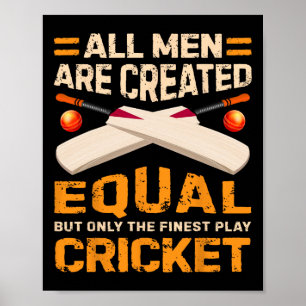 Skapad För Att Spela Cricket - Trevligt Cricket-ci Poster