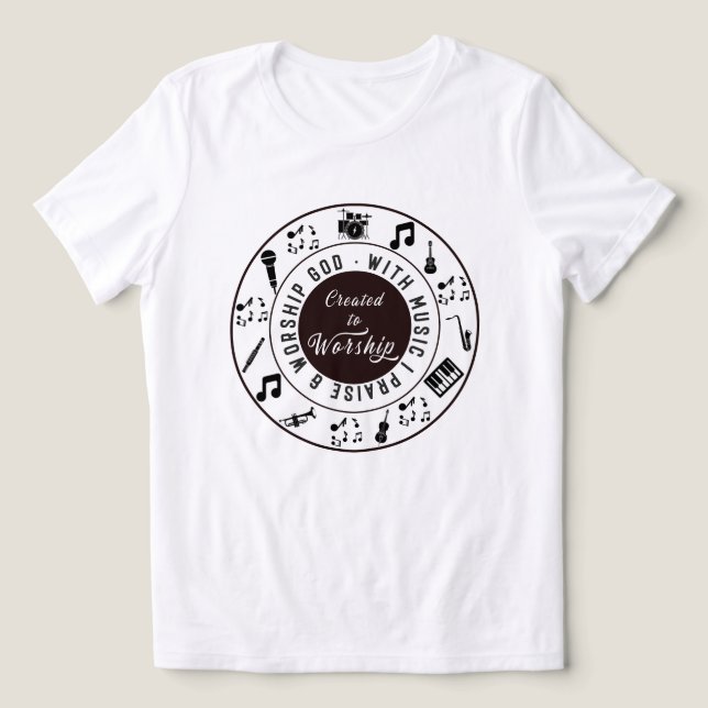 Skapad för att tillbe  t shirt (Design Framsida)