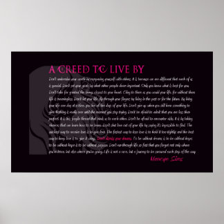 Skapad för Live By Poster