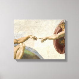 Skapande av Adam Händer - Michelangelo Canvastryck