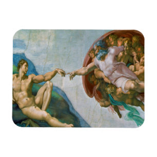 Skapande av Adam - Michelangelo 1475 - 1564 Magnet