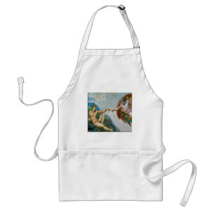 Skapande av Adam - Michelangelo 1475 - 1564 Zazzle Förkläde