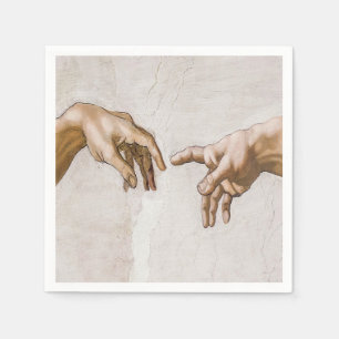 Skapande av Adam Sistine Chapel - Michelangelo Pappersservett