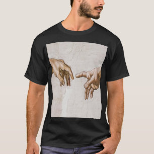 Skapande av Adam Sistine Chapel - Michelangelo T Shirt