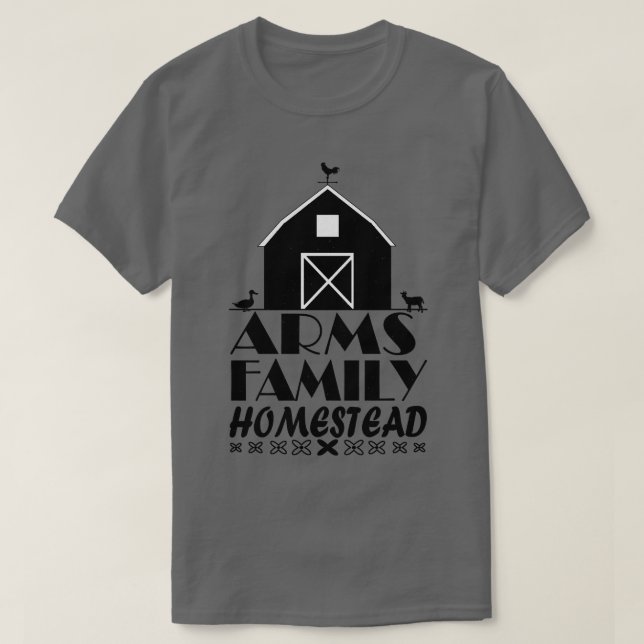 Skapande av arm Family Homestead T Shirt (Design framsida)