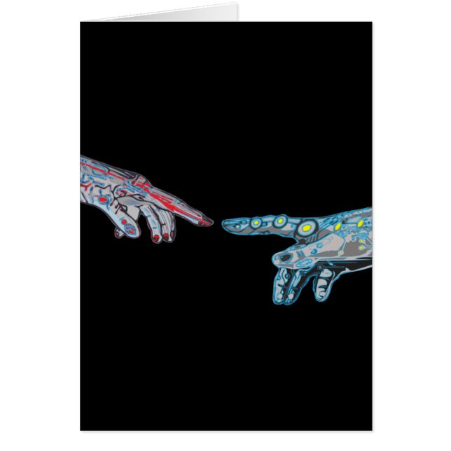 Skapande av Cyber-Adam Hälsningskort (Framsidan)