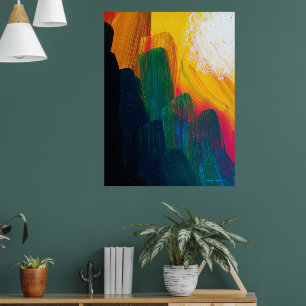 Skapande av ljus v 2 - abstrakt-akrylmålning poster