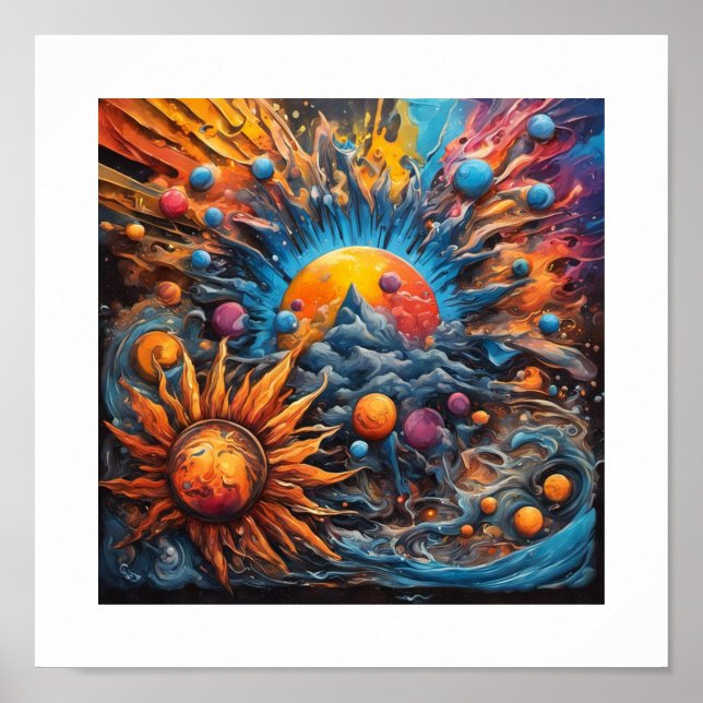 Skapande av solsystem poster (Framsidan)