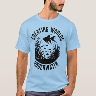Skapande av undervattensfångare för vattenfångare t shirt