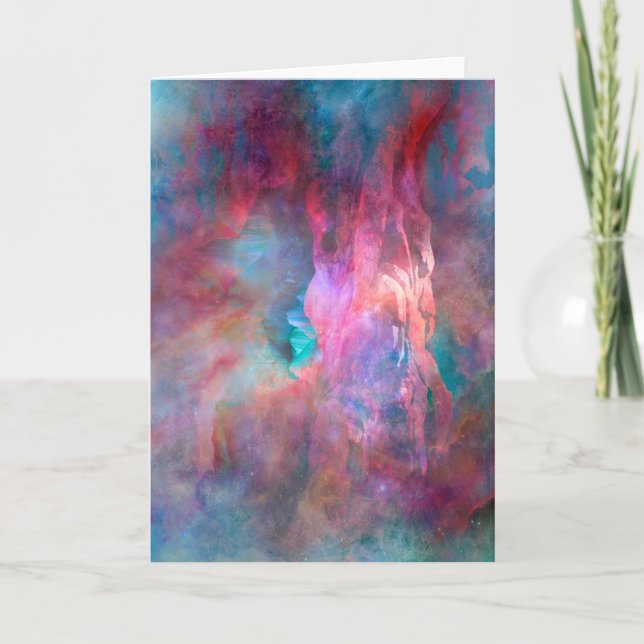 "Skapande" Fantasy World Greeting Card Kort (Framsida)