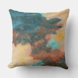 Skapande, färgning av Abstrakt Art Painting Pastel Kudde