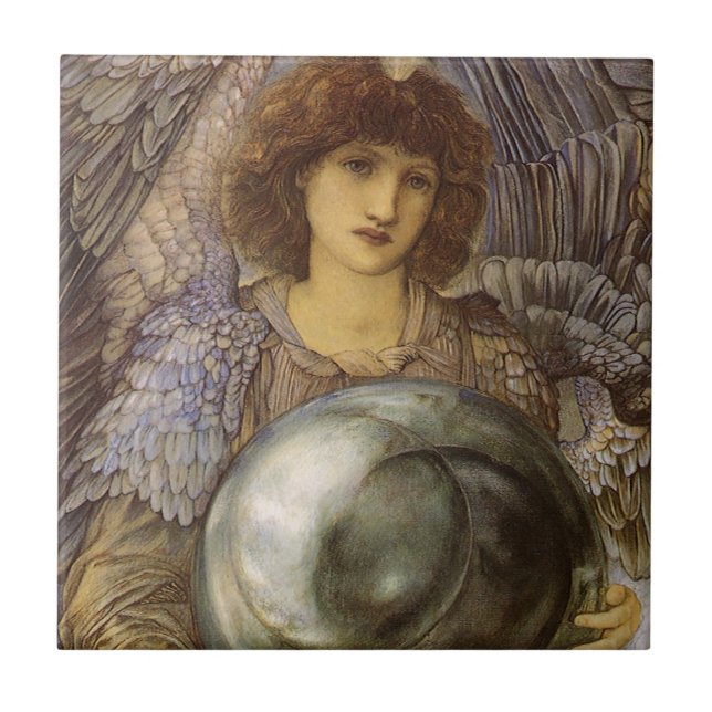 Skapandedagar, första dagen av Burne Jones Kakelplatta (Framsidan)