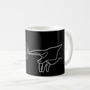 Skapandet av Adam händer, Michelangelo Kaffemugg