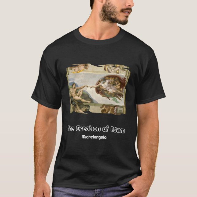 Skapandet av Adam med solglasögon T Shirt (Framsida)