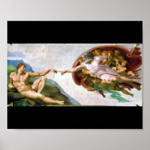Skapandet av Adam, Michelangelo Poster