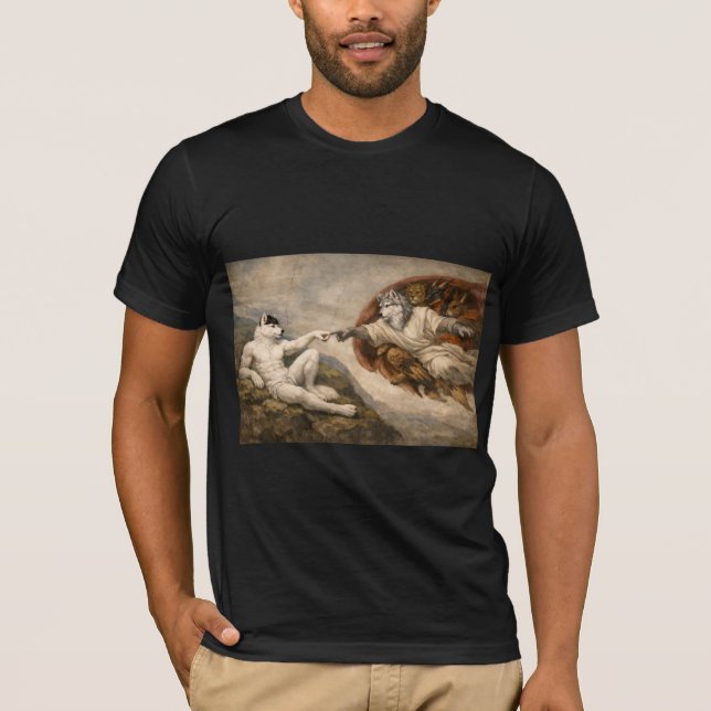 Skapandet av lurviga Adam T Shirt (Framsida)