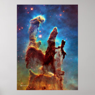 Skapandets pelare. Ögonnebuli - Hubble Poster