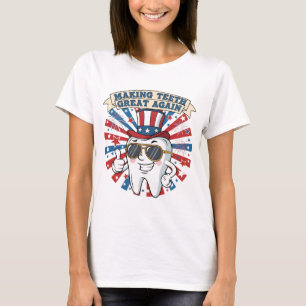 Skapar 10 Underbarer igen 4 juli USA t Shirt