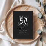 Skapar 50-brans födelsedagsinbjudan<br><div class="desc">Skapar 50-brans födelsedagsinbjudan. Modern text,  monokrom design. En del av en samling.</div>