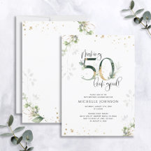 Skapar 50 Se Bra Grönt Guld Botaniska födelsedag