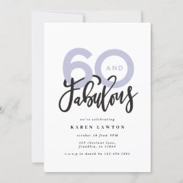 Skapar 60-brans moderna typografifödelsedag