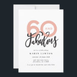Skapar 60-brans moderna typografifödelsedag<br><div class="desc">Skapar 60-utseende,  60 och fantastiska moderna typografiinbjudan. Modern skripttext om trendtypografi. En del av en samling. Färg kan anpassas.</div>