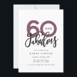 Skapar 60-brans moderna typografifödelsedag<br><div class="desc">Skapar 60-utseende,  60 och fantastiska moderna typografiinbjudan. Modern skripttext om trendtypografi. En del av en samling. Färg kan anpassas.</div>