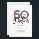 Skapar 60-brans moderna typografifödelsedag<br><div class="desc">Skapar 60-utseende,  60 och fantastiska moderna typografiinbjudan. Modern skripttext om trendtypografi. En del av en samling. Färg kan anpassas.</div>