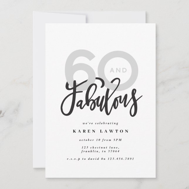 Skapar 60-brans moderna typografifödelsedag (Framsida)