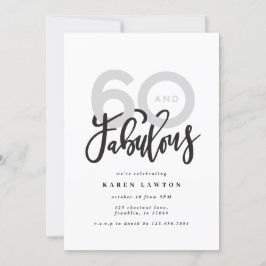 Skapar 60-brans moderna typografifödelsedag
