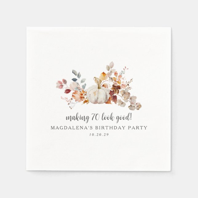 Skapar 70 Titta på Bra Anpassningsbar - födelsedag Pappersservett (Framsidan)