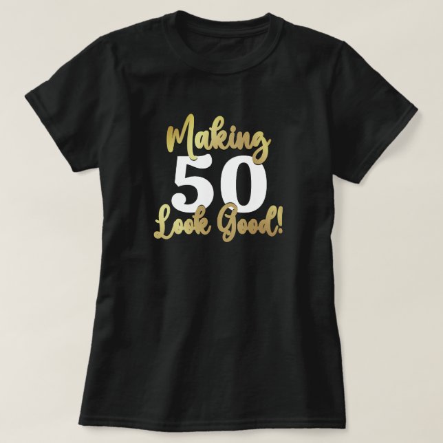 Skapar AGE-Bra Guld T Shirt (Design framsida)