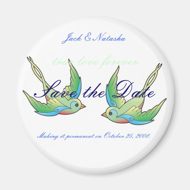 Skapar äkta kärlek permanenta magnet (Framsidan)