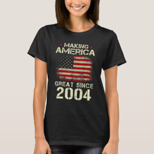 Skapar America Underbar sedan 2004 Vintage 18:e fö T Shirt