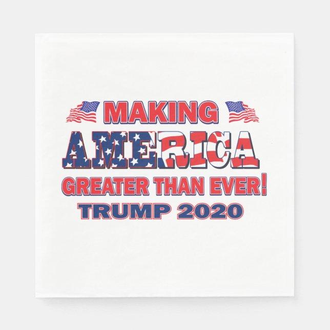 Skapar Amerika Underbarare än någonsin 2020 Pappersservett (Framsidan)