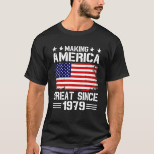 Skapar Amerika Underbart sedan 1979 Födelsedagsfe T Shirt
