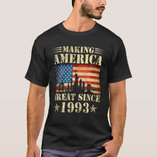 Skapar Amerika Underbart sedan 1993 Födelsedagsfes T Shirt