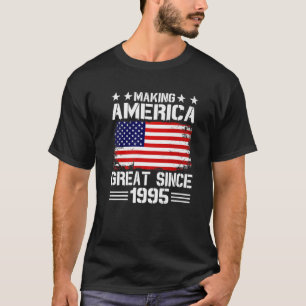 Skapar Amerika Underbart sedan 1995 Födelsedagsfes T Shirt