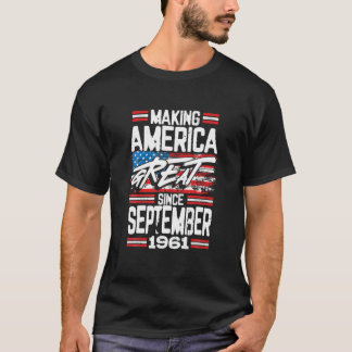 Skapar Amerika Underbart sedan september 1961 Vint T Shirt