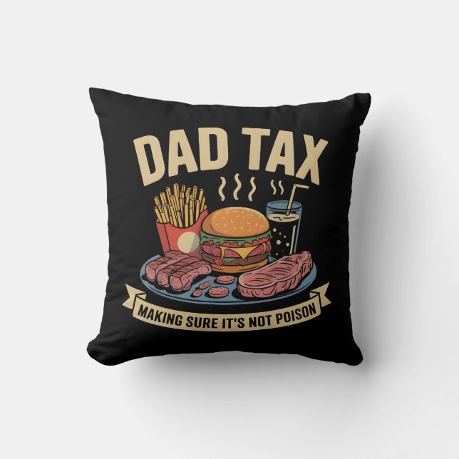 Skapar att det inte är Poison - Pappa Joke Kudde (Framsida)