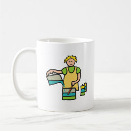 Skapar av ljus kaffemugg