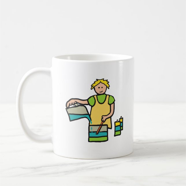 Skapar av ljus kaffemugg (Vänster)