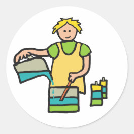 Skapar av ljus runt klistermärke