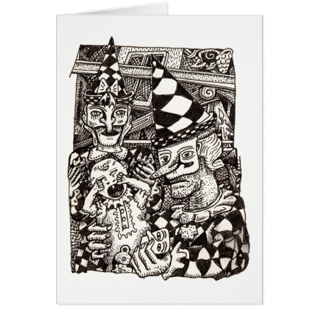 Skapar av mannen, av Brian Benson Hälsningskort (Framsidan)