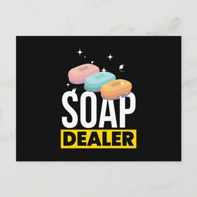 Skapar av soap Dealer Soap Vykort (Framsida)