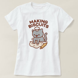 SKAPAR BISCUITS Funny Cat T Shirt